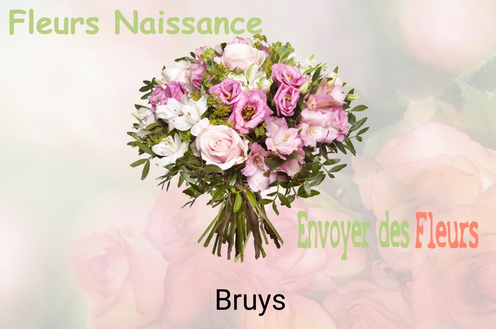 Bouquet de fleurs de naissance livré à Bruys